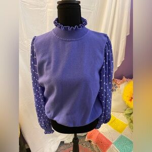 Nanette Lepore Purple Knit Top